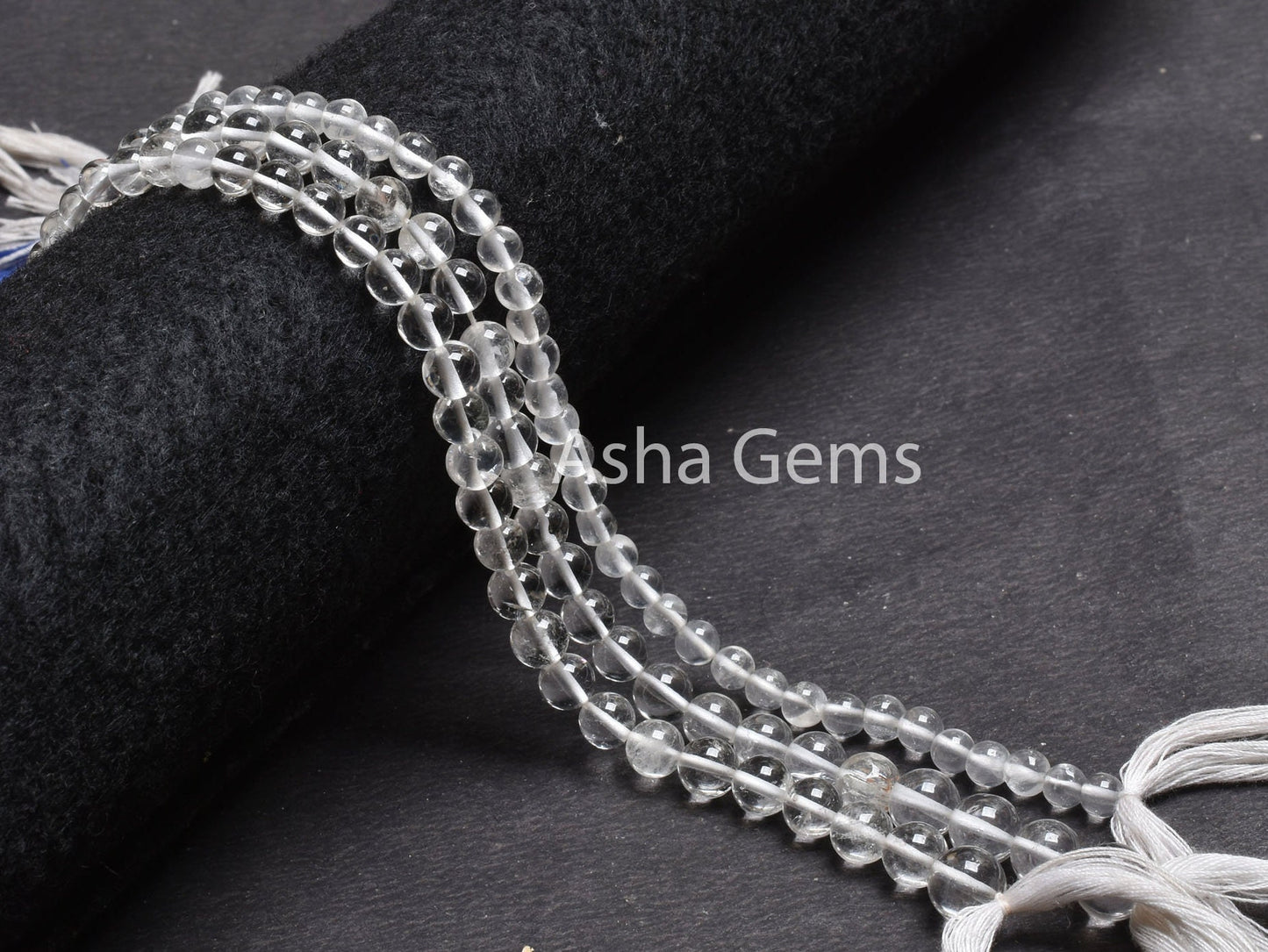 Natural Crystal Quartz Round Beads,12.5" Strand Fine Clear Crystal Smooth Ball Round Shape Gemstone Beads Crystal Jewelry Making Crafts SALE