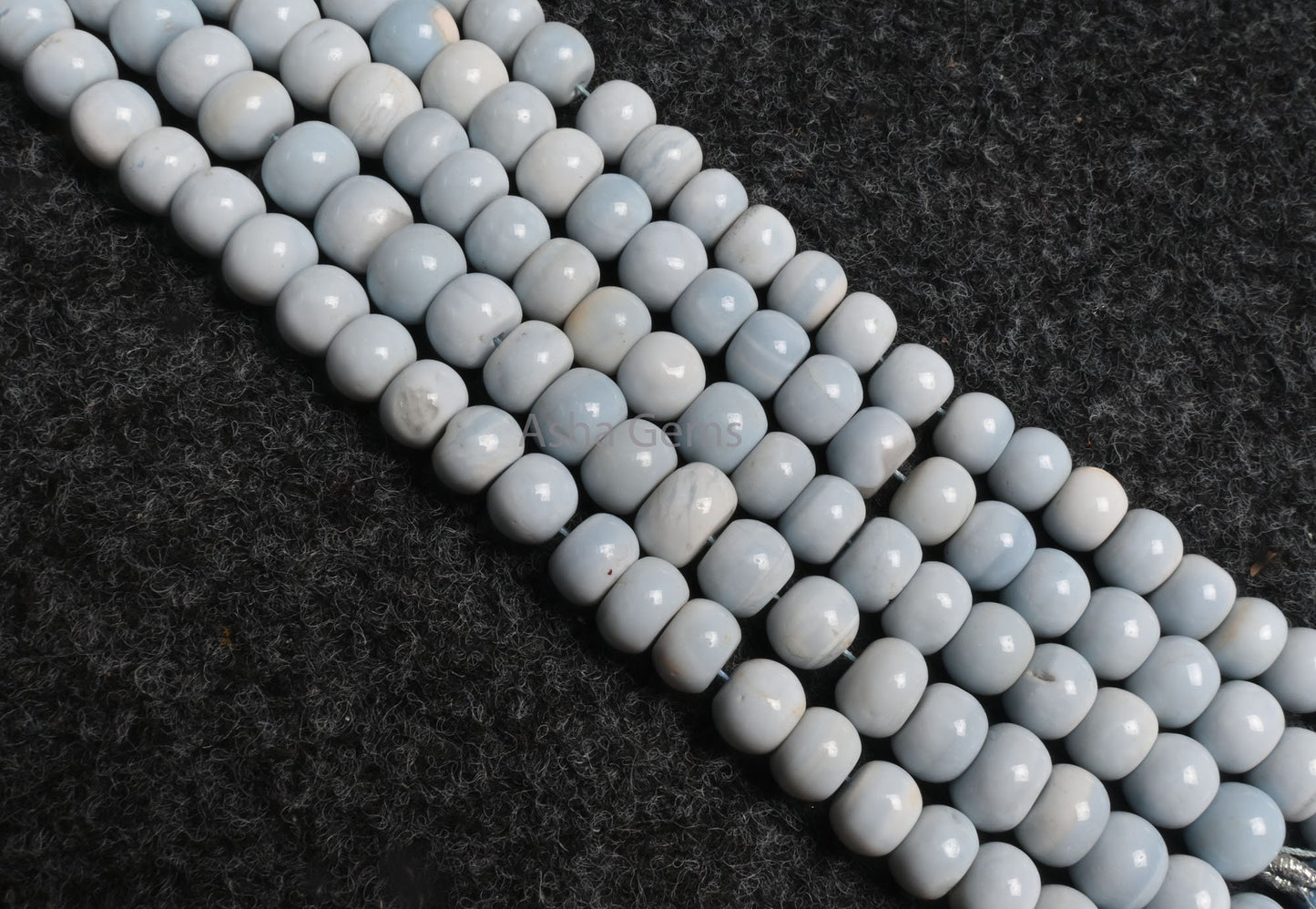 Fine Light Pigeon Blue Opal Smooth Rondelle Beads, Blue Oregon Opal Plain Handmade Gemstone Beads, Opal Beads Jewelry Making Handicraft SALE