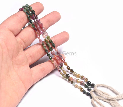 Beautiful Multi Tourmaline Faceted Drops Shape Gemstone Beads,13" Natural Tourmaline Uneven Teardrop Straight Drill Beads Jewelry Craft SALE (AG 18561)