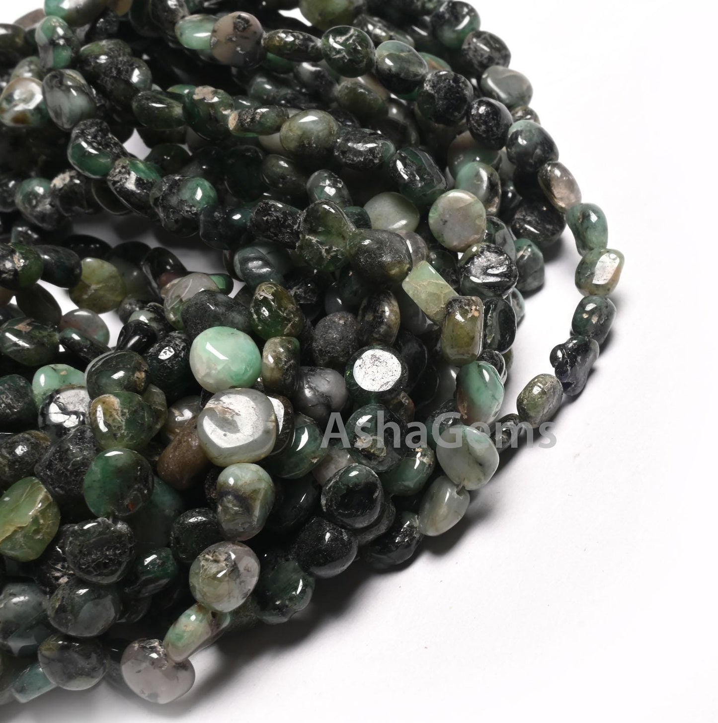 Natural Emerald Smooth Coin Shape Beads Gemstone Sakota Emerald Beads, Shaded Green Emerald Handmade Coin Straight Drill Beads Jewelry SALE