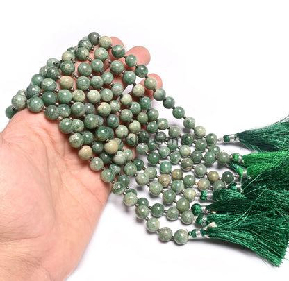 Beautiful Green Margaj Smooth Round Ball Gemstone Beads,8" Green Aventurine Bead, margaj Plain Round Shape Beads Jewelry Making Handicraft