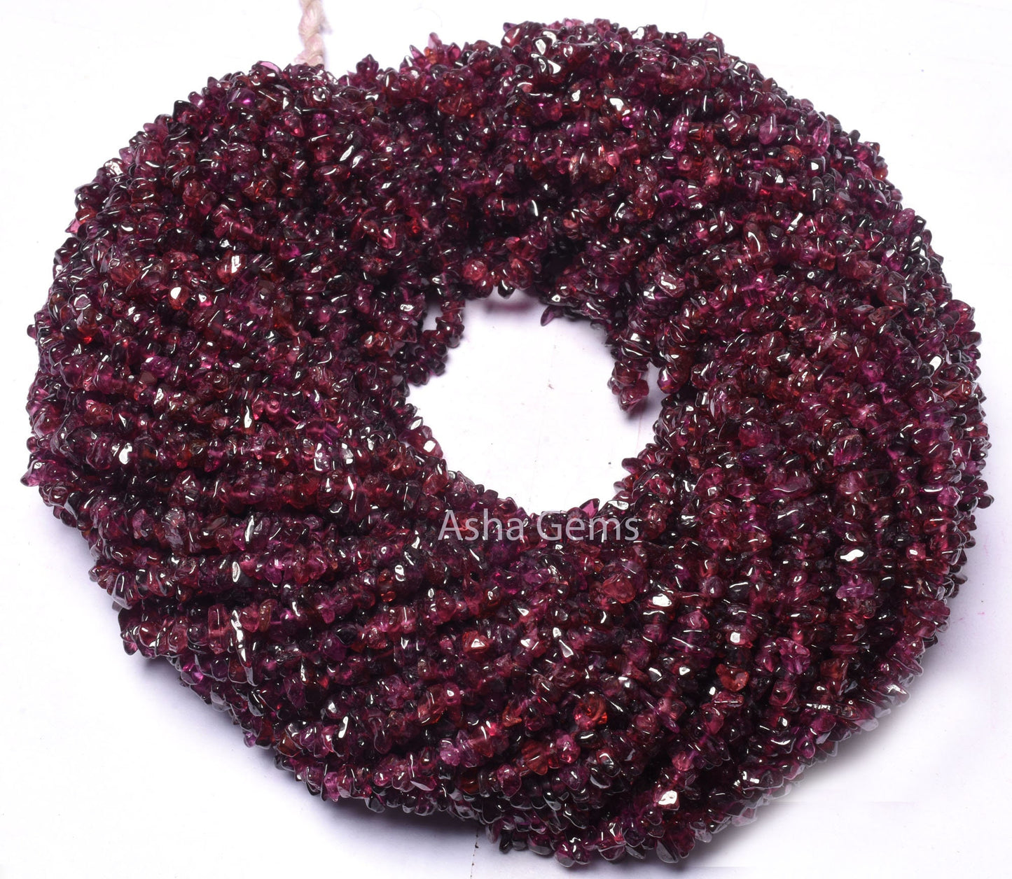 Fine Quality Rhodolite Garnet Gemstone Uncut Chips,34"Strand Pink Garnet Smooth Raw Rough Beads, Garnet Beads for jewelry making Craft SALE