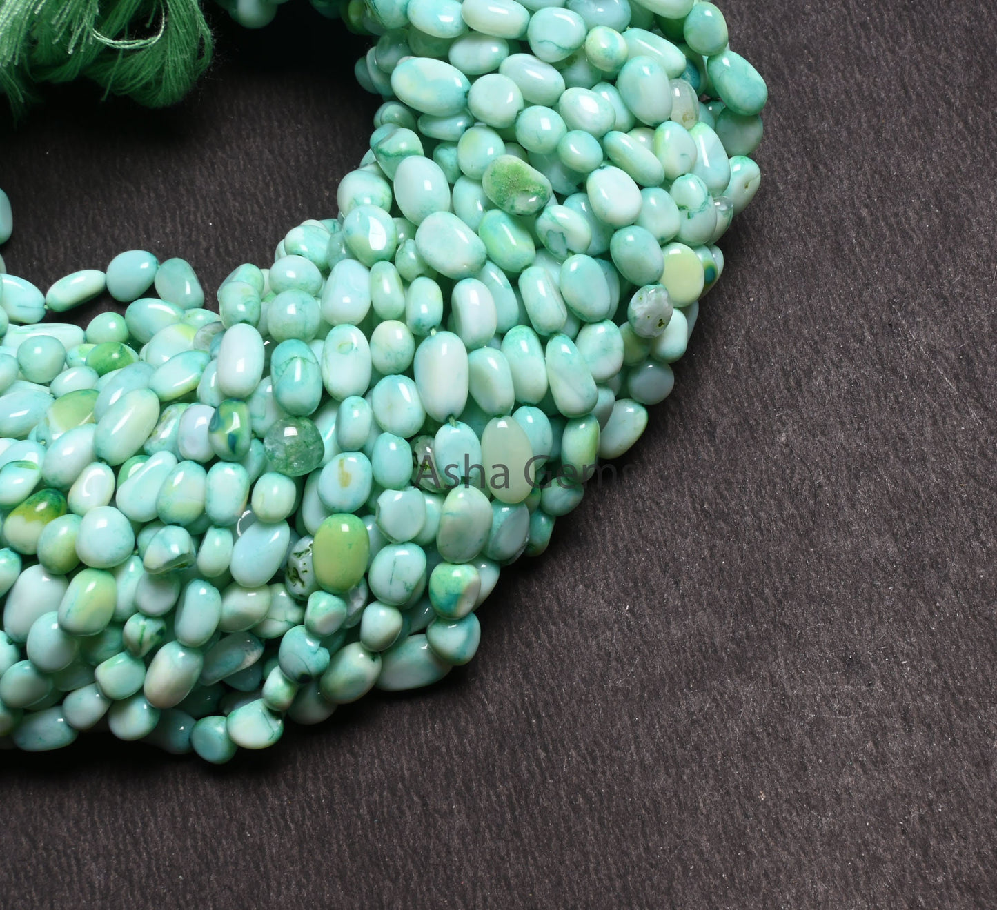 Beautiful Green Opal smooth Nugget Tiny gemstone Beads,5-8mm Mint Green Opal Plain Handmade Uneven Tumble Beads, Fine Opal Bead Jewelry SALE