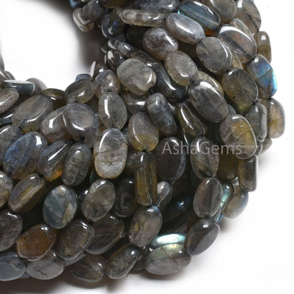 12.5" Strand Labradorite Smooth Handmade Nugget Gemstone Beads,8-12 mm Natural Fire Labradorite Uneven Tumble Shape Beads Jewelry Craft SALE