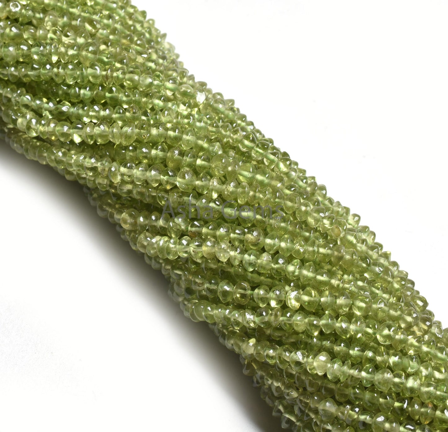 13" Strand Natural Green Peridot Smooth Button Shape Beads,3,3.5 mm Peridot Plain handmade Button Center Drill Gemstone Beads Jewelry Crafts