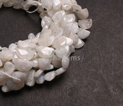 Beautiful Rainbow Moonstone fancy D Shape Smooth Gemstone beads,9"Blue Fire rainbow moonstone Half moon Straight drill handmade Bead Jewelry