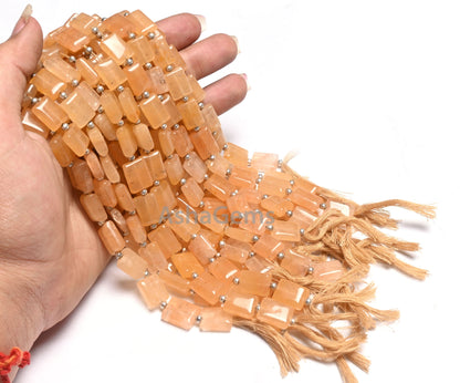 Natural Yellow Aventurine fancy Chicklet handmade Beads, Fine Quality Aventurine Smooth Rectangle Shape Gemstone Beads Jewelry making Crafts