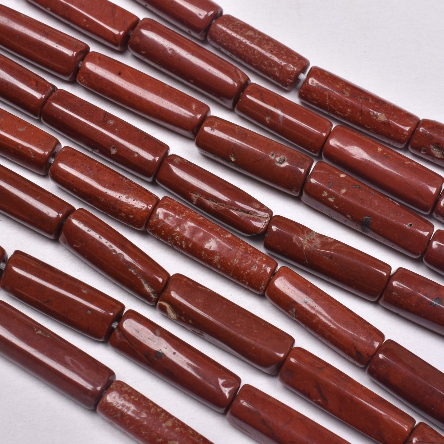 8" Beautiful Red Jasper Fancy Long pipe shape Beads,5-17mm Natural Jasper smooth Pipe gemstone beads, Jasper Tube Bead Jewelry making Craft