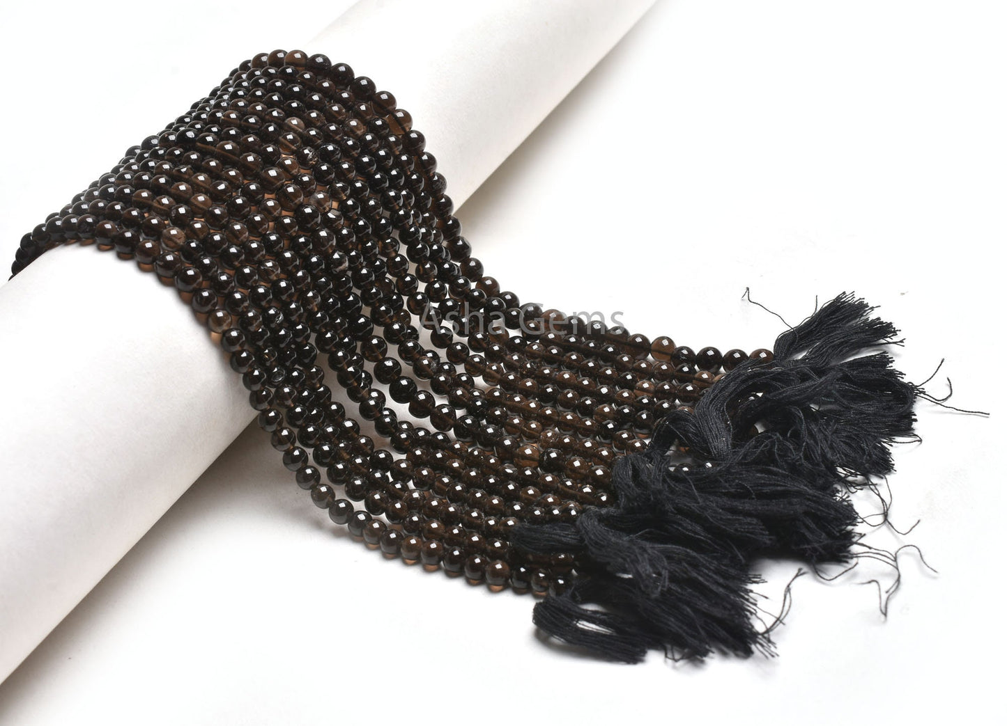 16" Strand Beautiful Smoky Quartz Smooth Round Ball Beads, AAA Smoky Beads, Natural Black Smoky Plain Round Gemstone Bead Jewelry Craft SALE