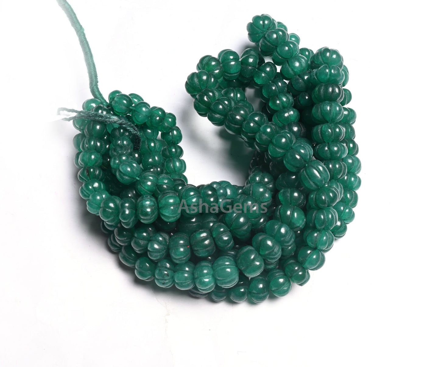 16"Strand Green Quartz Carved Pumpkin Beads, Quartz Carving Watermelon Gemstone Beads,Fine Green Quartz Handmade carve Rondelle Bead Jewelry