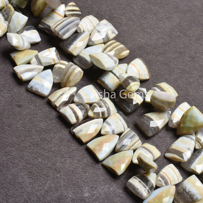 Beautiful Boulder Opal Fancy Arrow Shape Beads, Lemon Boulder Opal Faceted Briolette Side Drill Gemstone Beads, Opal Loose Bead Jewelry SALE