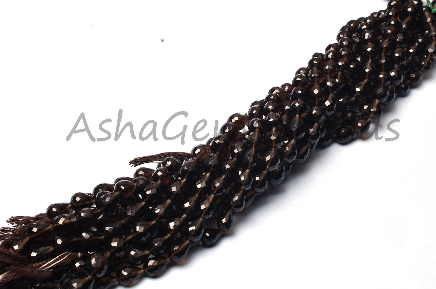 10"Strand Beautiful Smoky Quartz Faceted Drops Shape Gemstone Beads,Quartz Teardrop,7x10-8x11mm Smoky Drops Beads Jewelry Making Craft Sale