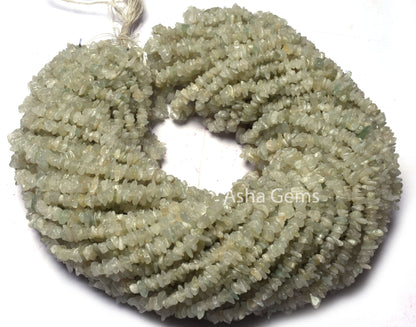 34" Strand Natural Green Aventurine Uncut Chips Angoori Margaj Smooth Raw Rough Beads Gemstone Margaj Unshape Uncut Beads Jewelry Craft sale
