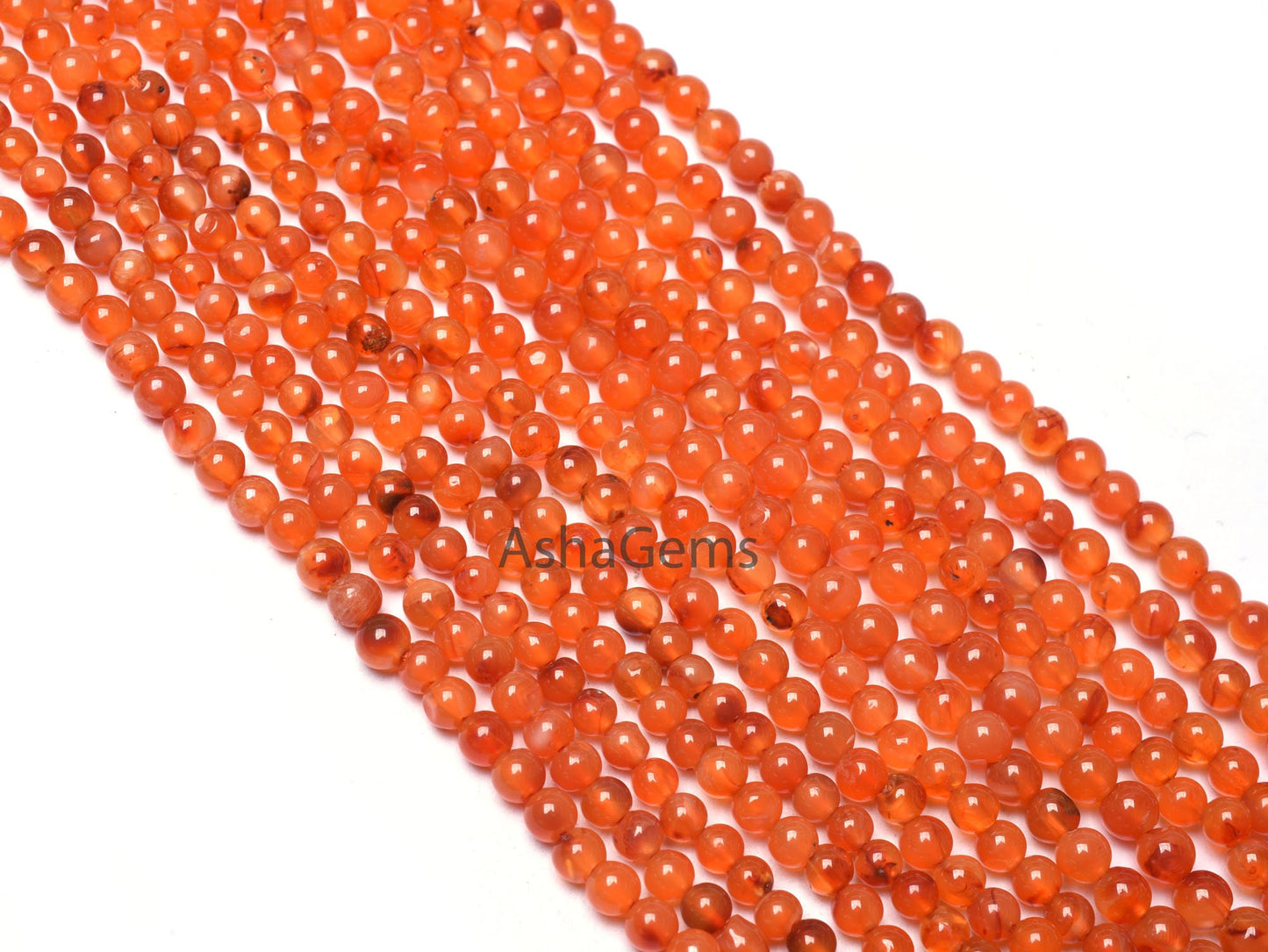 Beautiful Orange Carnelian Smooth Round Shape Beads, 13" Strand, Natural AAA Carnelian Smooth Round Ball Gemstone Beads, Carnelian Bead