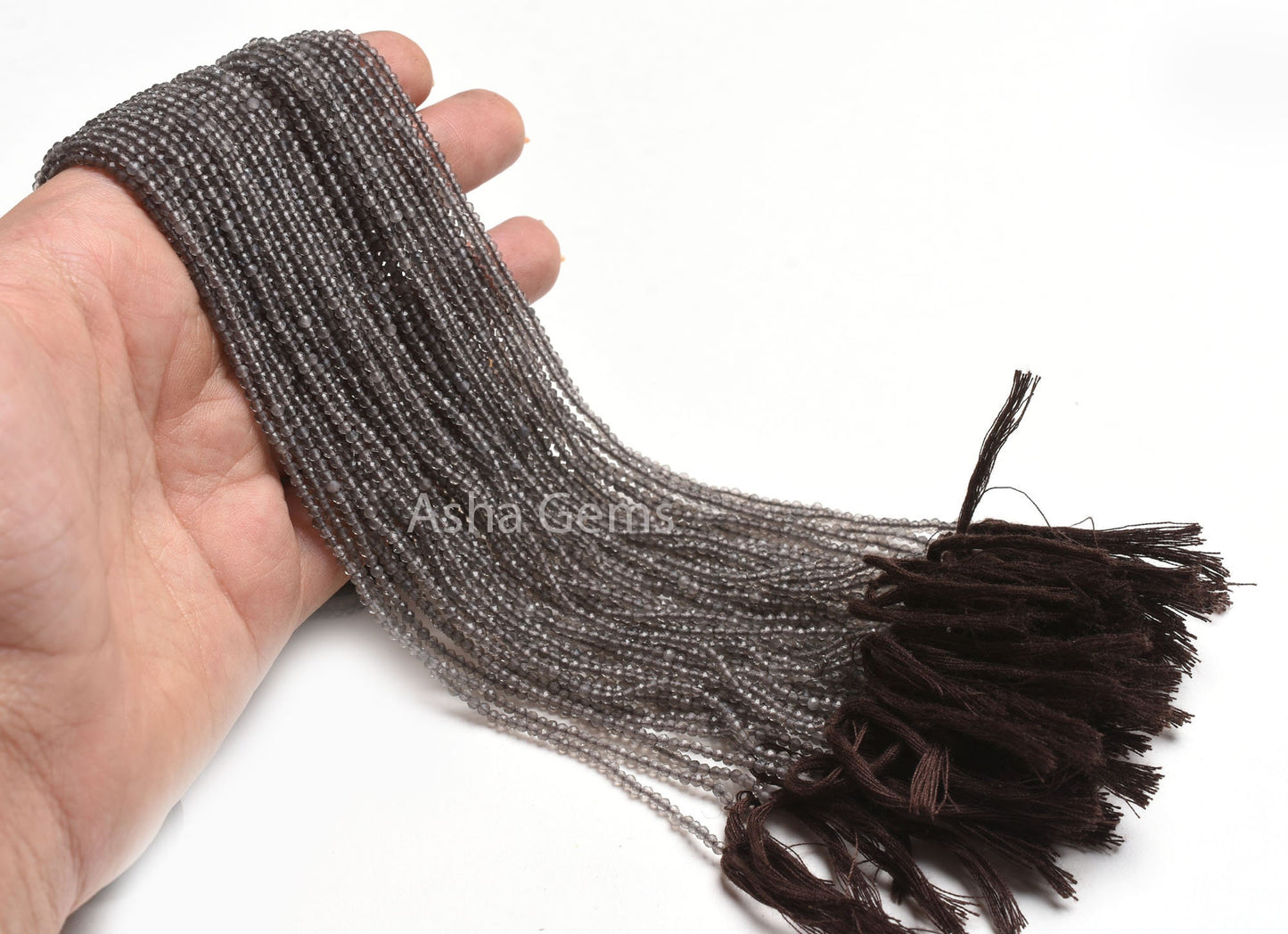 Beautiful Natural Smoky Micro Cut Faceted Gemstone Beads 2mm AAA Quality Smoky Quartz 13"Strand Smoky Tiny Rondelle Bead Jewelry Making SALE