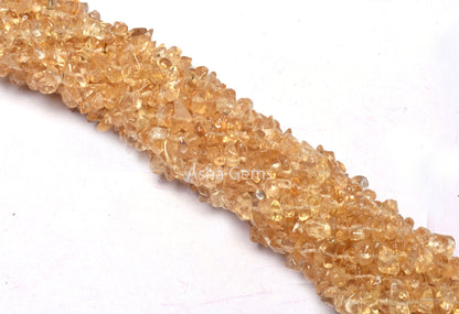 beautiful Citrine Quartz smooth Uncut chip Beads,34" Strand natural Yellow Citrine Raw Rough Gemstone Beads, Citrine bead Jewelry Craft SALE