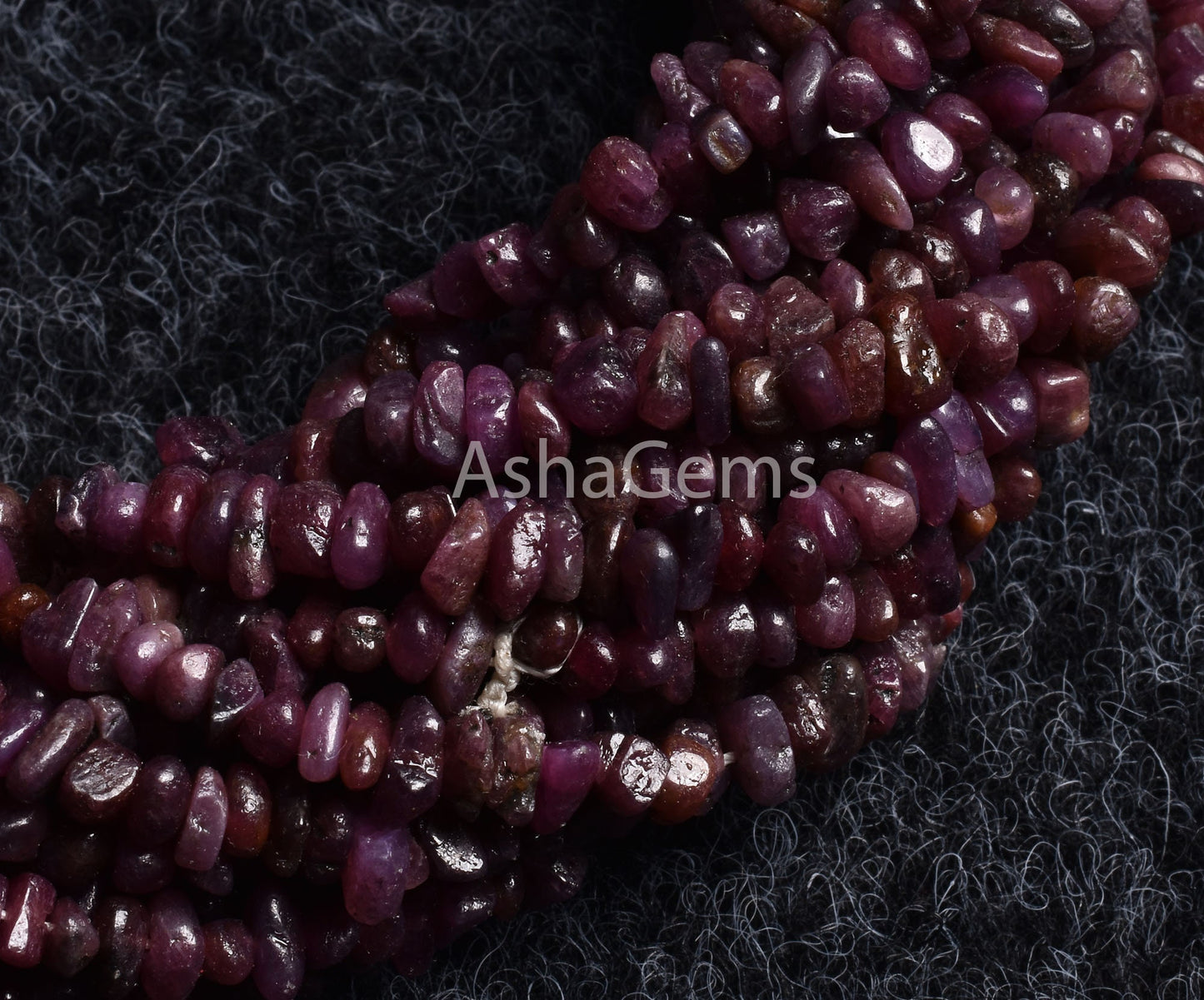 34" Strand Natural Ruby Uncut Chips Smooth Beads Gemstone, Natural Ruby Beads, AAA Quality Red Ruby Chip Tiny Nugget, Genuine Ruby Raw Beads