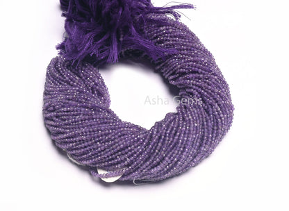 Fine Quality African Amethyst Faceted Rondelle Beads 2.5 mm Natural Purple Amethyst Micro Cut Beads,12.5"Amethyst Gemstone Bead Jewelry SALE