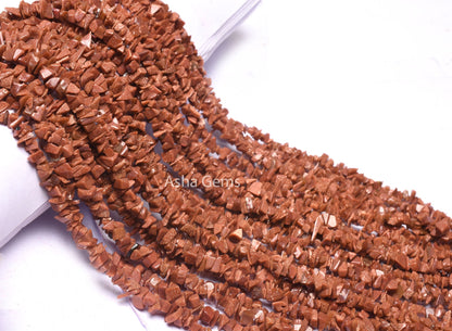 Beautiful Brown Sunstone Uncut Chips Gemstone Beads, Fine Sunstone Smooth Raw Rough Tiny Nuggets Beads, Sunstone  Beads Jewelry Making Craft
