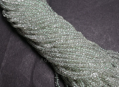 AAA Quality Green Amethyst Smooth Rondelle Gemstone Beads,16"Natural Amethyst Plain Handmade Roundelle Bead Green Amethyst Bead Jewelry SALE (AG 12295)