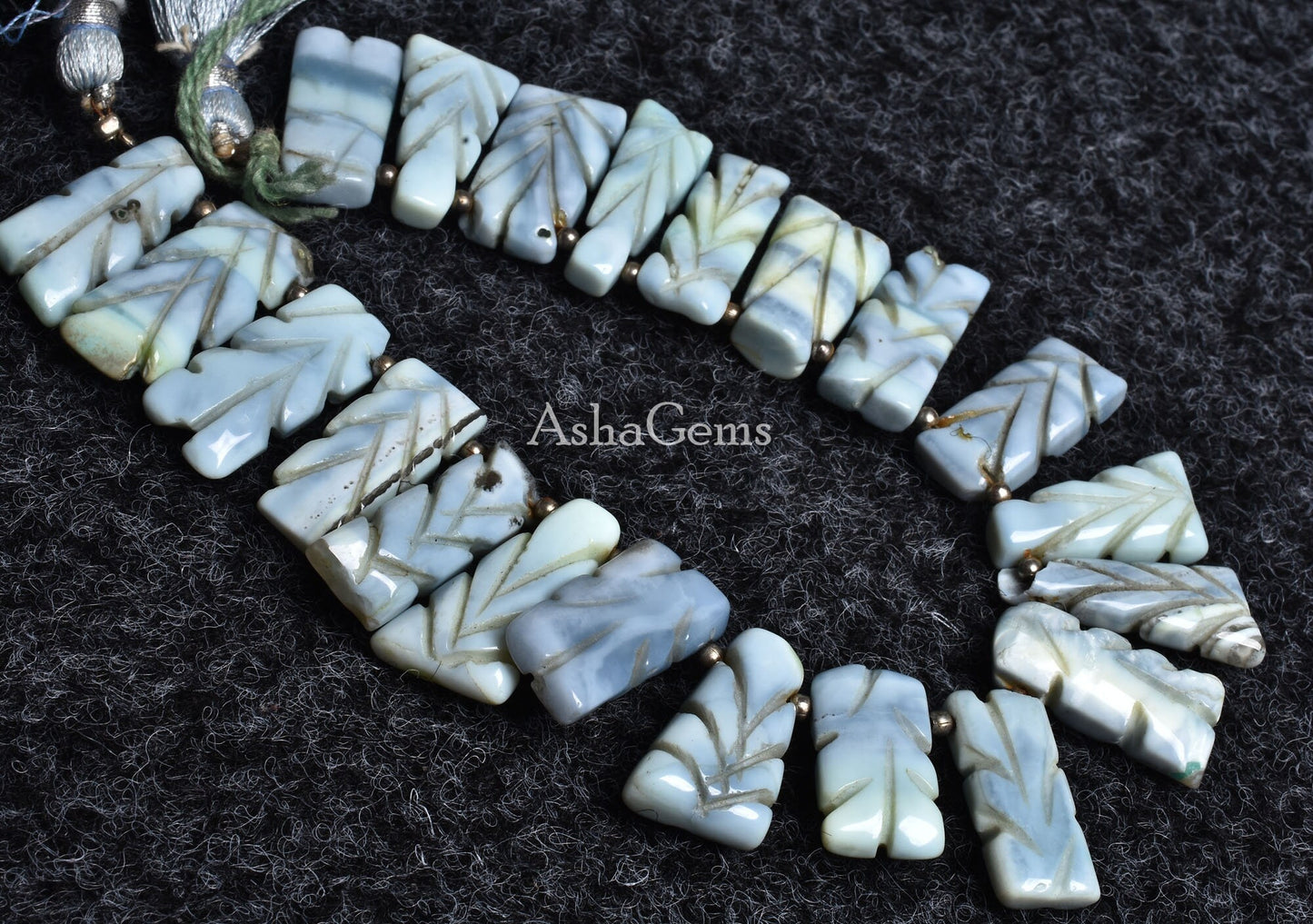 Beautiful Blue Opal Carving Fancy Long Stick Shape Beads,8" Strand Blue Oregon opal carved Rectangle beads, Blue Opal carve handmade Beads