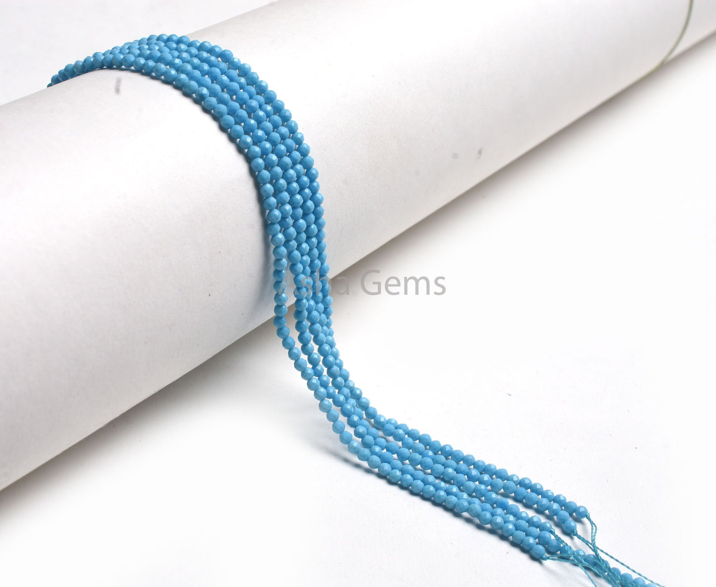 16"Strand Blue Turquoise Micro Cut Rondelle Faceted Beads,2.5 mm AAA Turquoise Howlite Bead Loose Gemstone Turquoise Bead Jewelry Craft Sale