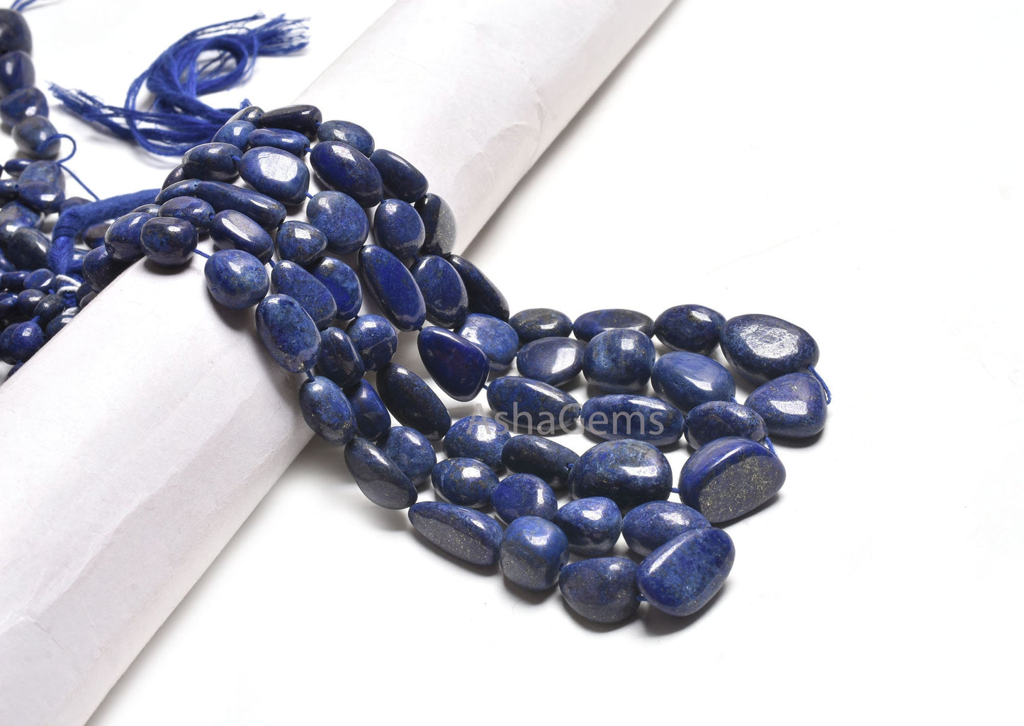 Natural Lapis Lazuli Smooth Nugget Shape Beads,9/18" Blue Lapis Tumble Beads handmade, Lapis Loose Gemstone Bead Jewelry Making Craft SALE