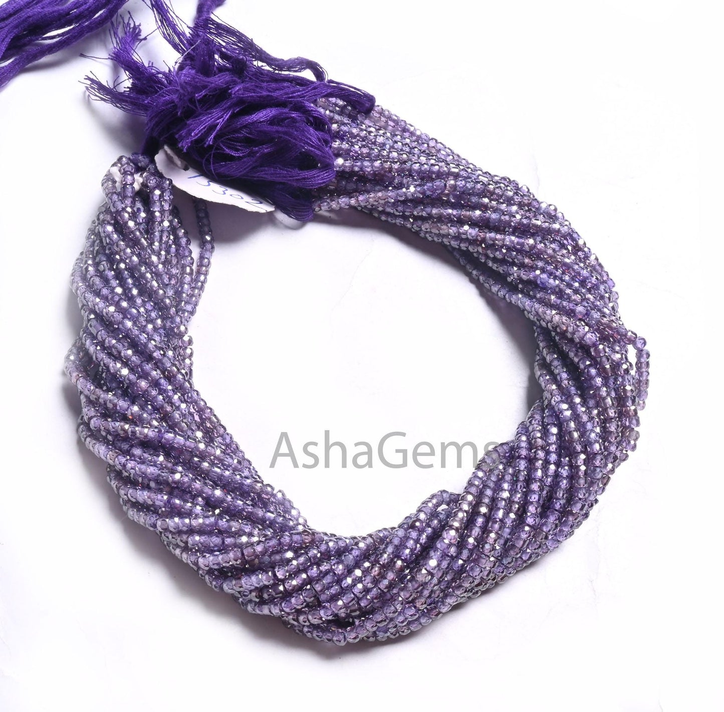 Fine Quality Mud Blue Zircon Rondelle faceted Micro Cut Beads,12.5" Cubic Zircon machine Cut Beads,3.2 mm Zircon Bead Necklace Jewelry Craft