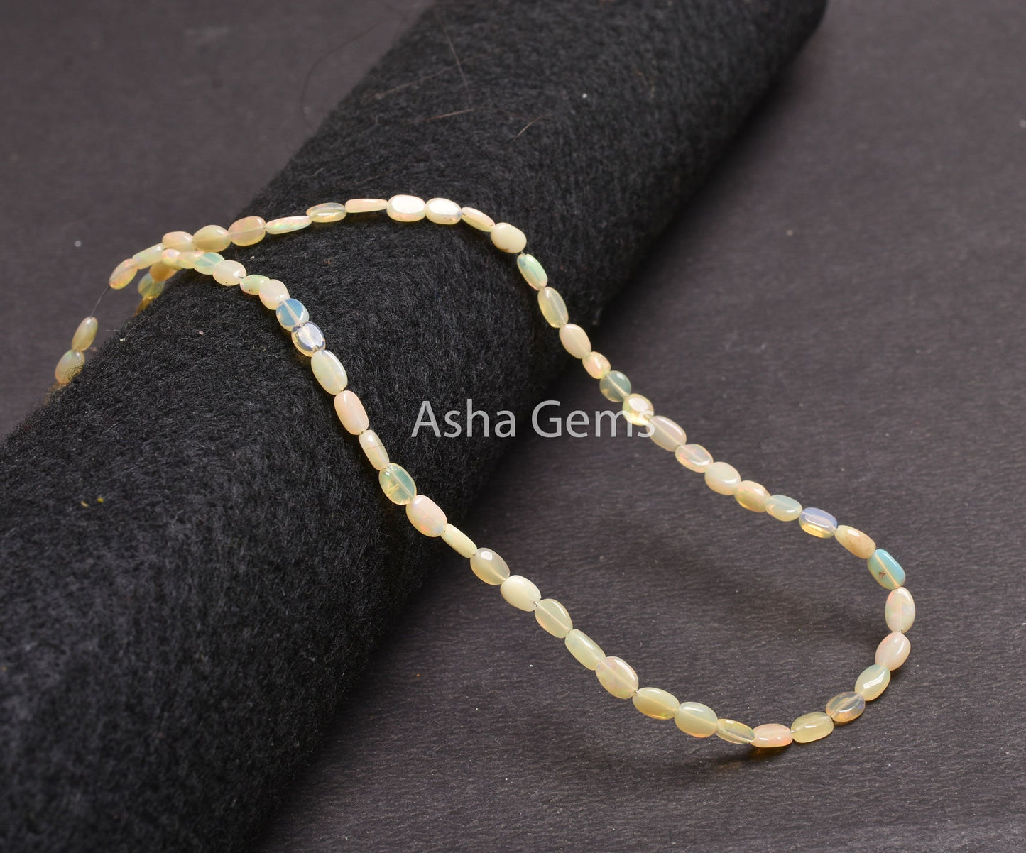 Natural Welo Fire Ethiopian Opal Smooth Oval Shape Beads, Flashy Yellow Ethiopian Opal Handmade Gemstone Oval Beads, Ethiopian Bead Jewelry