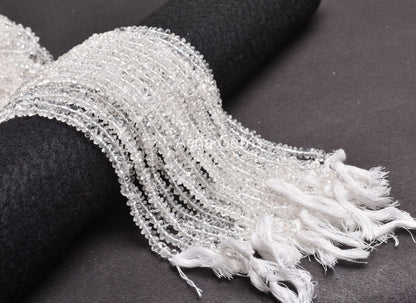 13"Strand Crystal Quartz Smooth Button Shape Beads, Natural White Crystal Plain Handmade Button Center Drill Gemstone Bead Crystal Bead SALE