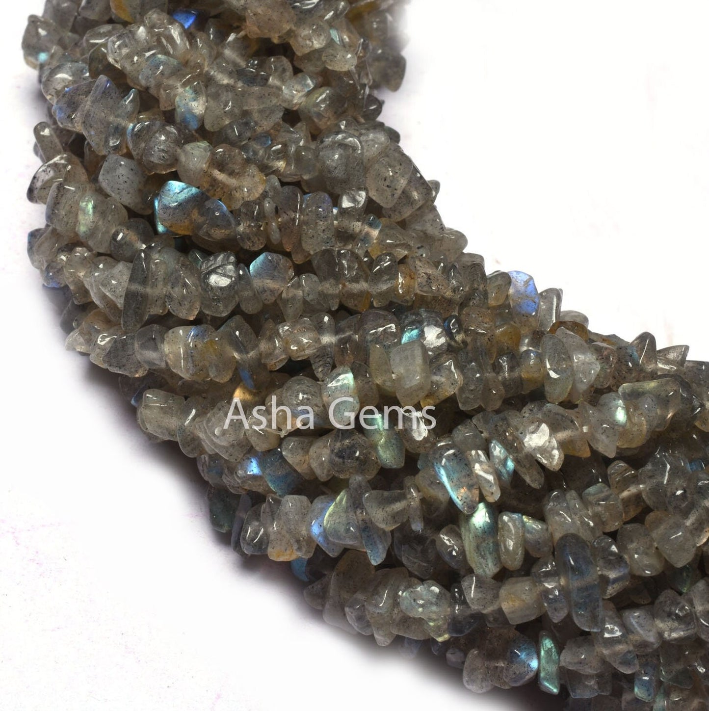 34"Strand Natural Fire Labradorite Raw Uncut Chips Beads Gemstone Grey Labradorite Chips Gemstone Rough Bead Black Rainbow Bead Jewelry SALE