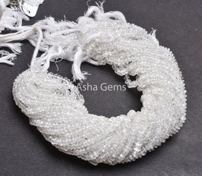 13"Strand Crystal Quartz Smooth Button Shape Beads, Natural White Crystal Plain Handmade Button Center Drill Gemstone Bead Crystal Bead SALE