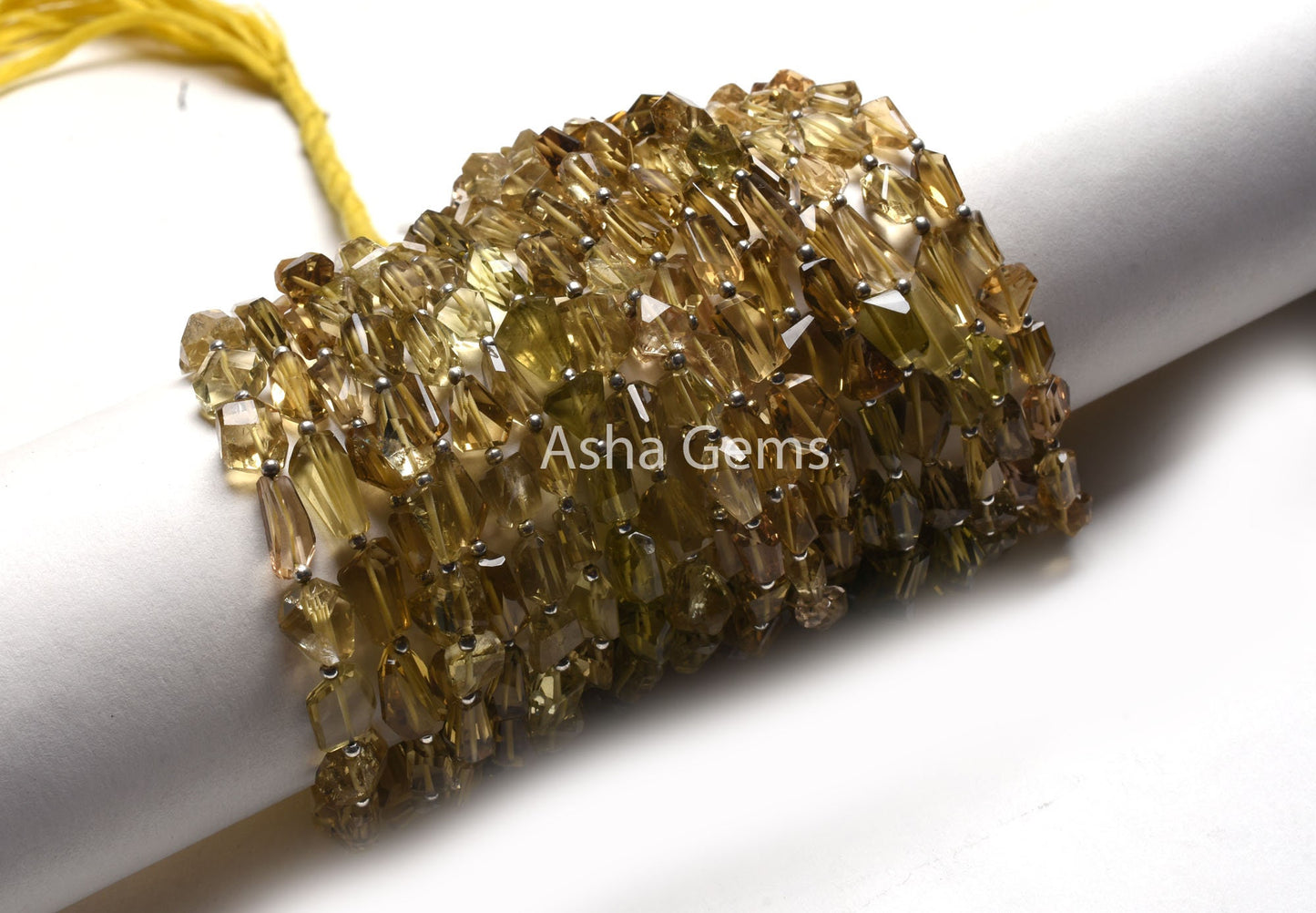 Natural Lemon Quartz Faceted Nugget Gemstone Beads, AAA Yellow Lemon Uneven Nugget Straight Drill Bead, Lemon Quart Bead Jewelry Making SALE