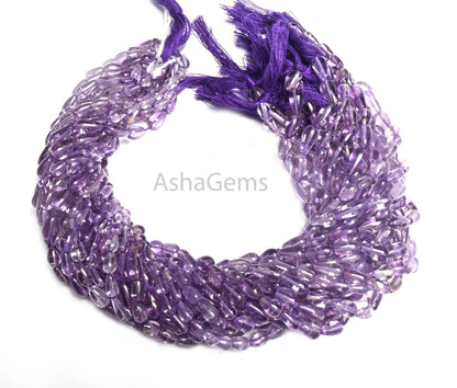 Beautiful Brazil Amethyst Smooth Uneven Drop Straight Drill Beads,12.5" Natural Amethyst handmade Teardrop Gemstone Beads Jewelry Craft SALE