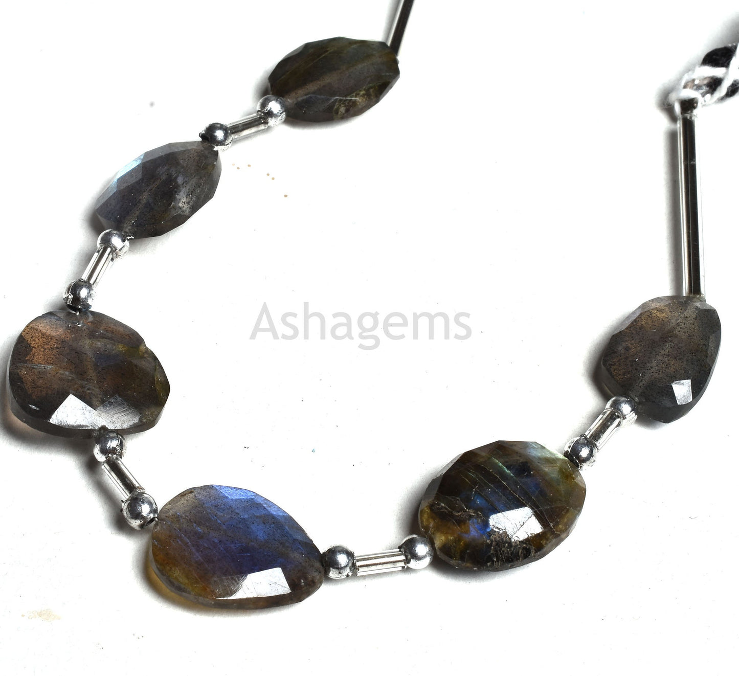 Fine labradorite Faceted Flat Nugget Beads, Blue Flash Labradorite Uneven Shape Briolette Beads, Blue Fire Black Rainbow Fancy Beads Jewelry