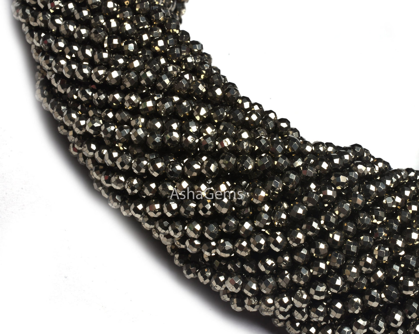 Beautiful Natural Pyrite Micro Cut Rondelle Faceted Gemstone Beads 3 mm AAA Quality Copper Pyrite machine Cut Rondelle Beads Crafts Jewelry