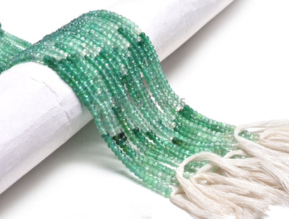 3.5 mm AAA Quality Shaded Green Onyx Faceted Rondelle Beads, Green Onyx Indian Machine Cut Gemstone Beads, Onyx Beads Jewelry Making Crafts