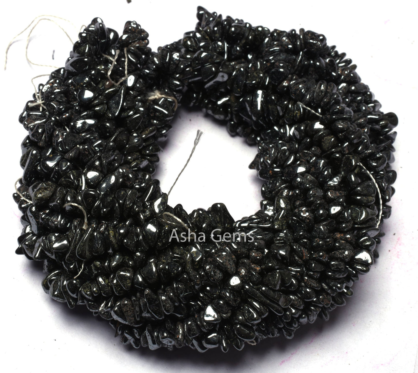 34 inch Natural Gun Metal Uncut Chips Raw Gemstone Beads Gunmetal Rough Smooth Nugget Beads, AAA Black Gun metal, Hematite Beads Raw Stones