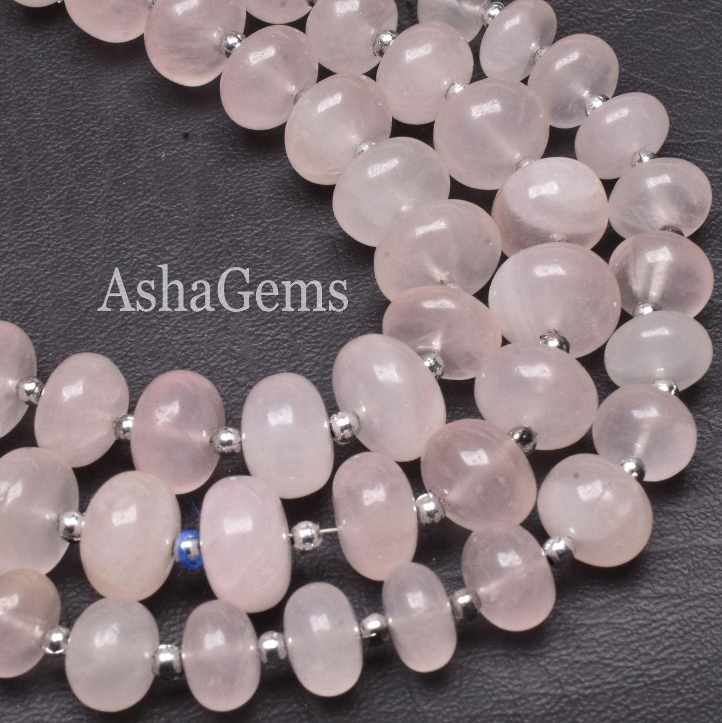 Natural Rose Quartz Smooth Rondelle Shape Beads, Pink Rose Quartz Plain Beads Handmade, Rose Quartz Rondelle, Quartz Smooth Beads Jewelry