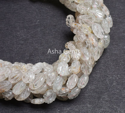 Natural Morganite Carving Oval Shape Gemstone Beads,13"Strand Pink Aquamarine Carved Oval Handmade Beads, Aquamarine Bead Jewelry Craft SALE