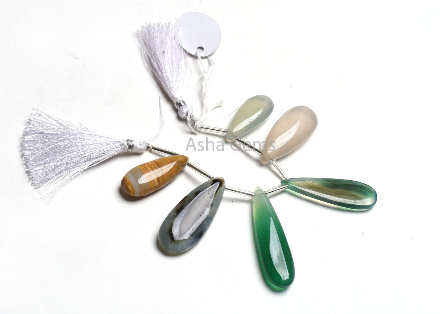 Mix Gemstone Smooth Pear Beads,13x30-16x38 mm Multi Color Stone Plain Teardrop Side Drill Loose Beads, Disco Pears Beads Jewelry Handicraft