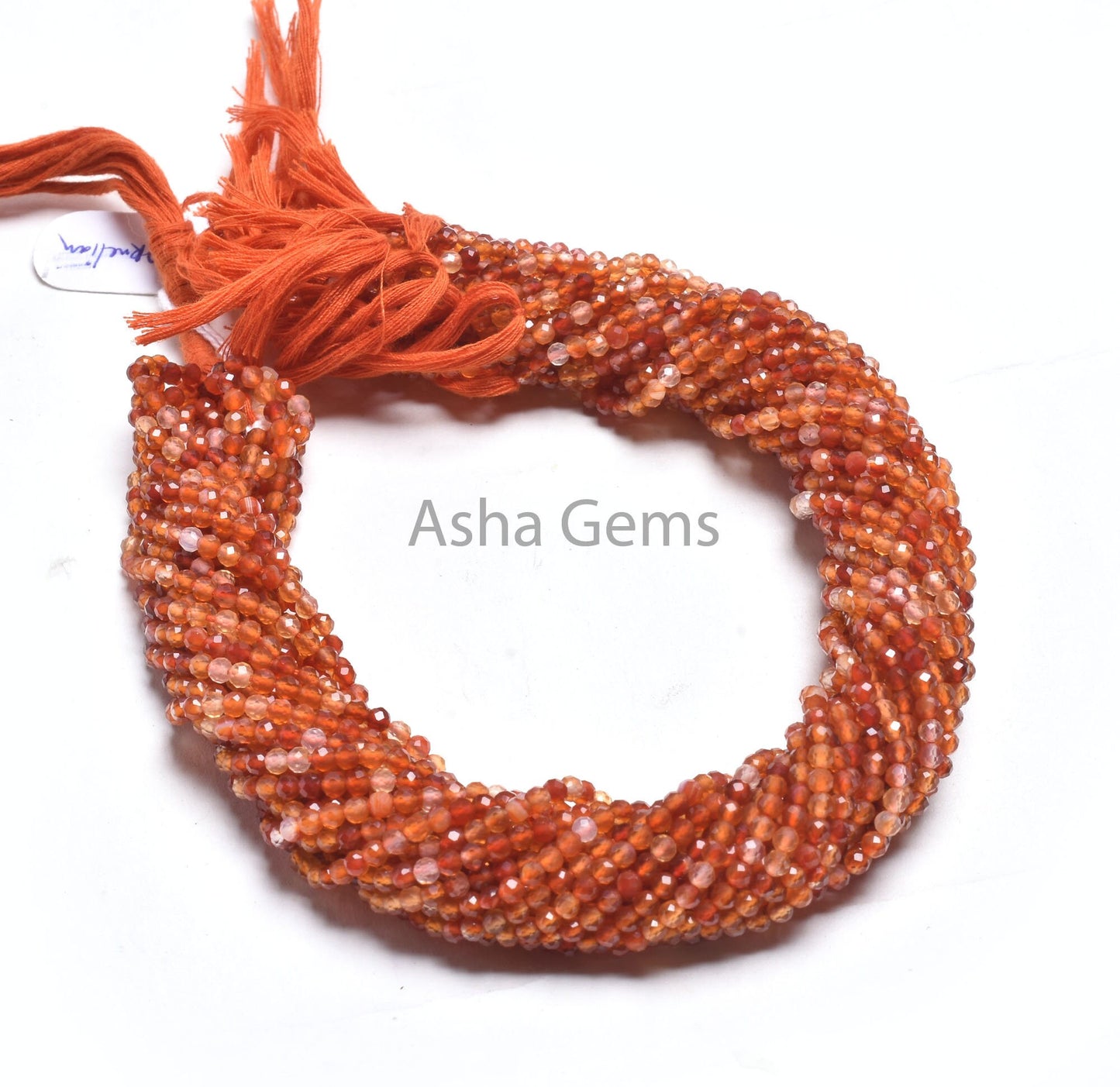 Fine Carnelian Micro Cut Round Shape Faceted Gemstone Beads,3.2 mm Shaded Red Orange Carnelian Machine Cut Bead Carnelian Bead Jewelry SALE