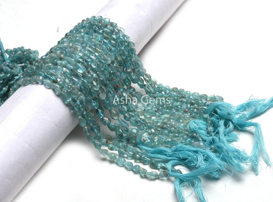 Beautiful Blue Apatite Smooth Drop Gemstone Beads,13" Natural Sky Apatite Handmade Uneven Teardrop Straight Drill Bead, apatite Bead Jewelry