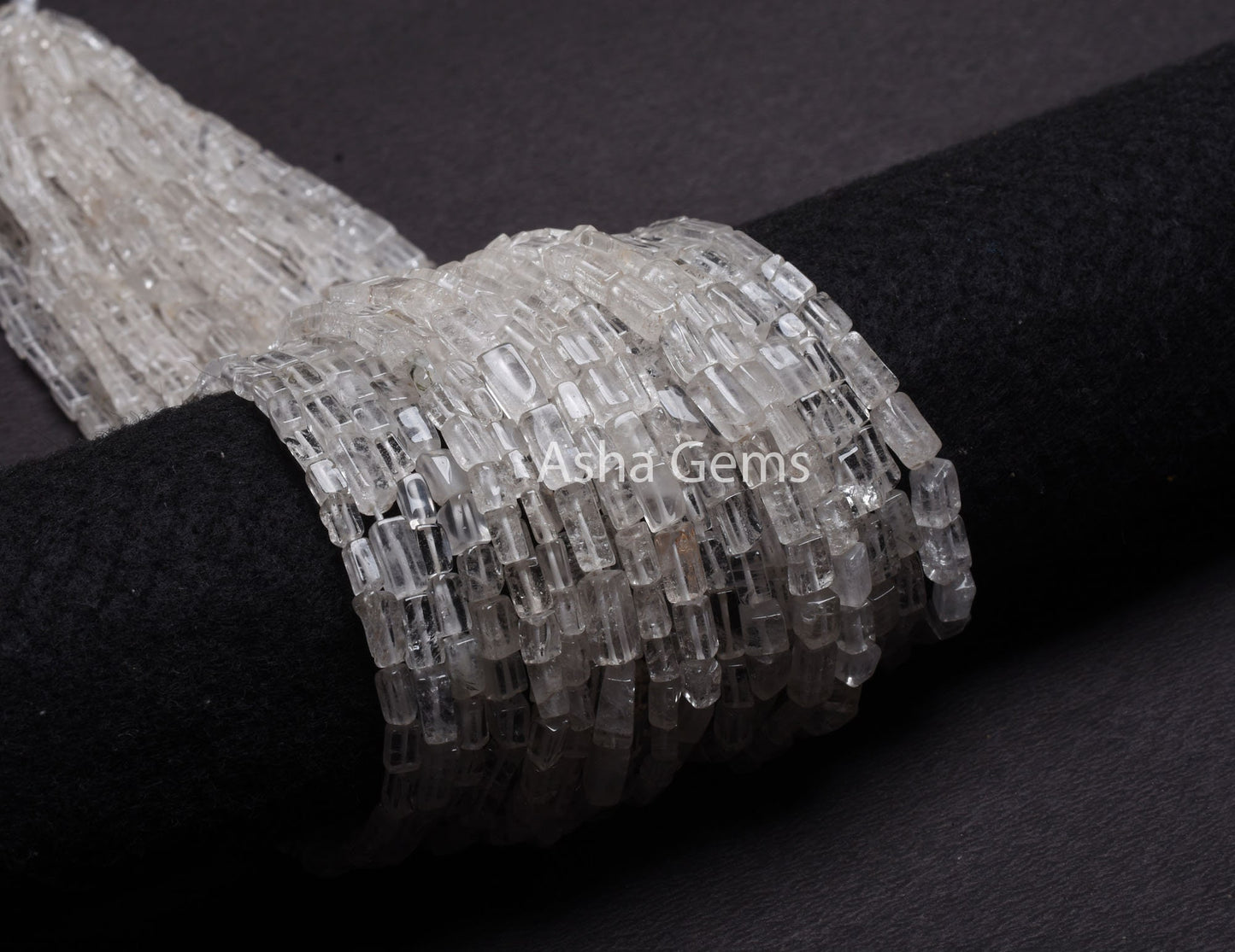 15 Inch Strand Natural Crystal Fancy Rectangle Bead, Crystal Quartz Smooth Fancy Long Straight Drill Gemstone Beads, White Crystal Bead SALE