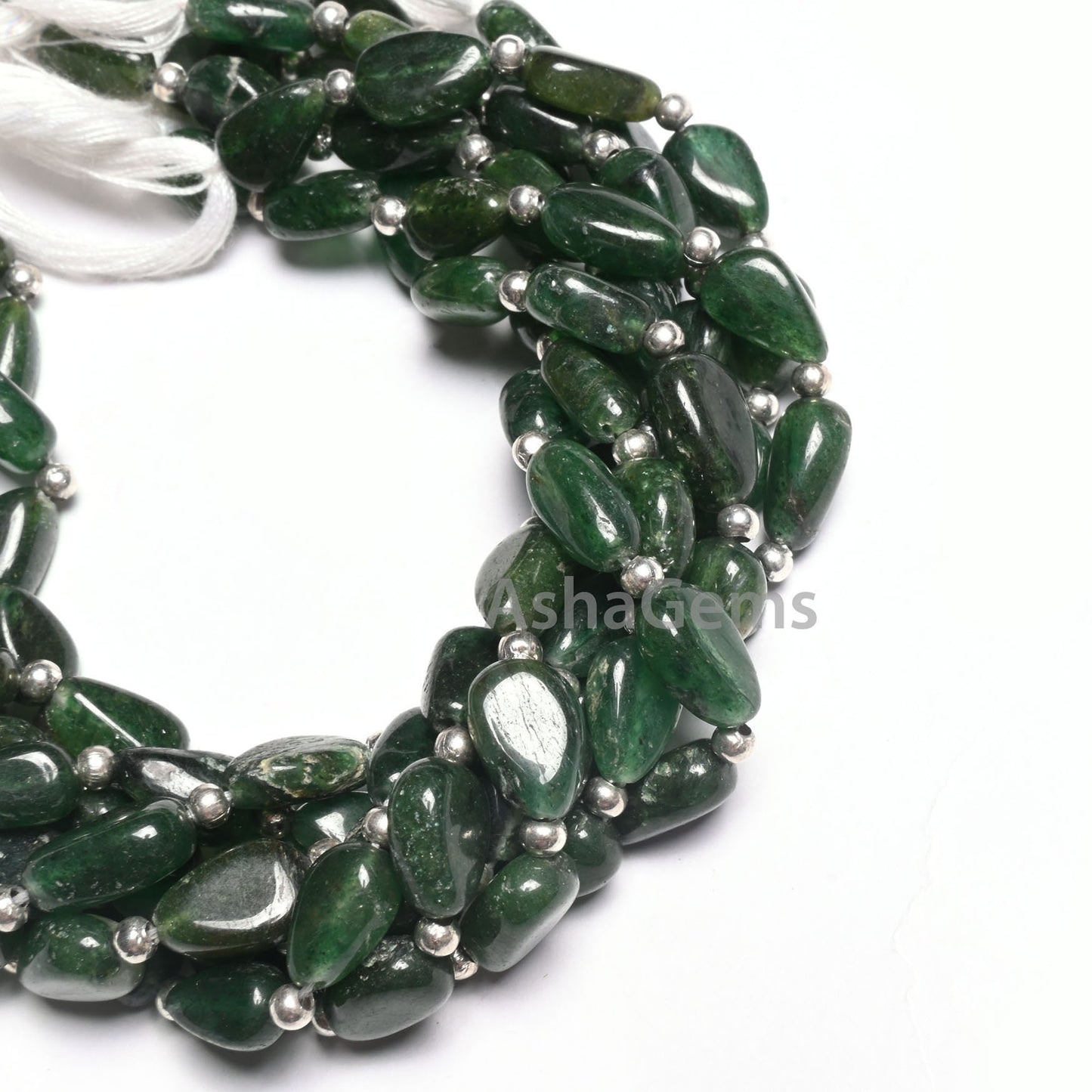 Beautiful Green Mica Smooth Pears Shape Gemstone Beads,9" Natural Mica Margaj Handmade teardrop Straight Drill bead Jewelry Handicrafts SALE