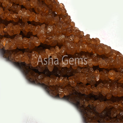 34" Strand Natural Fanta garnet Uncut Chips Beads Gemstone Orange Fanta garnet Raw Rough Smooth Uneven tiny Beads, garnet beads Jewelry SALE