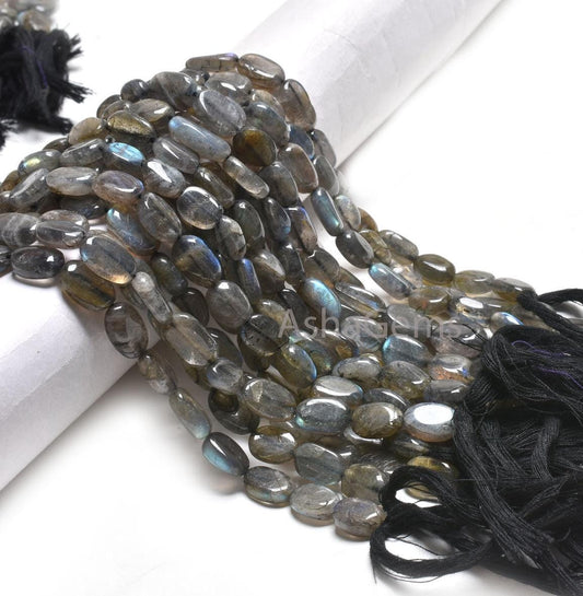 12.5" Strand Labradorite Smooth Handmade Nugget Gemstone Beads,8-12 mm Natural Fire Labradorite Uneven Tumble Shape Beads Jewelry Craft SALE