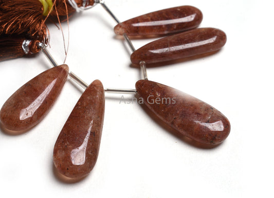 Natural Coffee Quartz Fancy Pears Beads, Red Coffee Quartz Plain Handmade Fancy Long Teardrop Gemstone Bead Quartz Beads Jewelry Making SALE