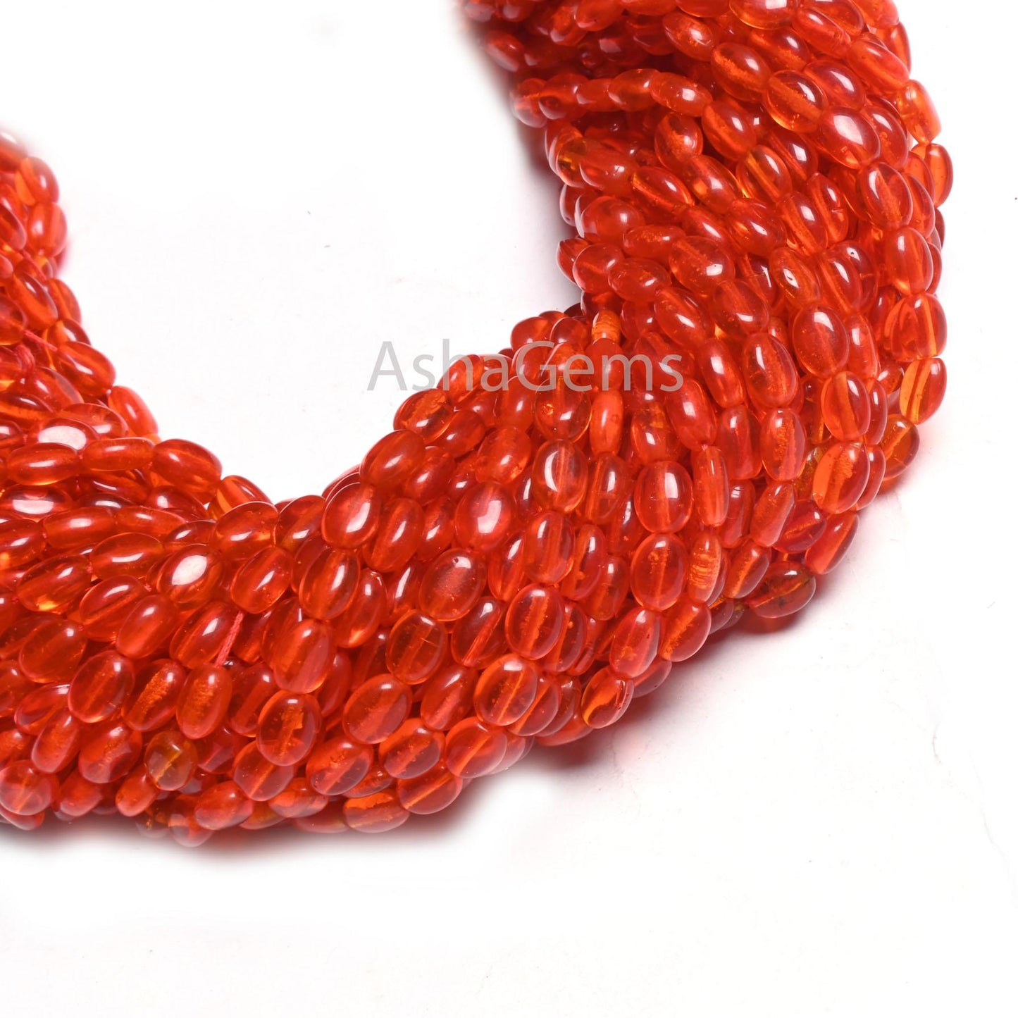 Beautiful Orange Carnelian Color Hydro Smooth Oval Shape Beads,13" Bright Tiger Orange Hydro Plain Handmade Oval Loose Beads Jewelry Crafts
