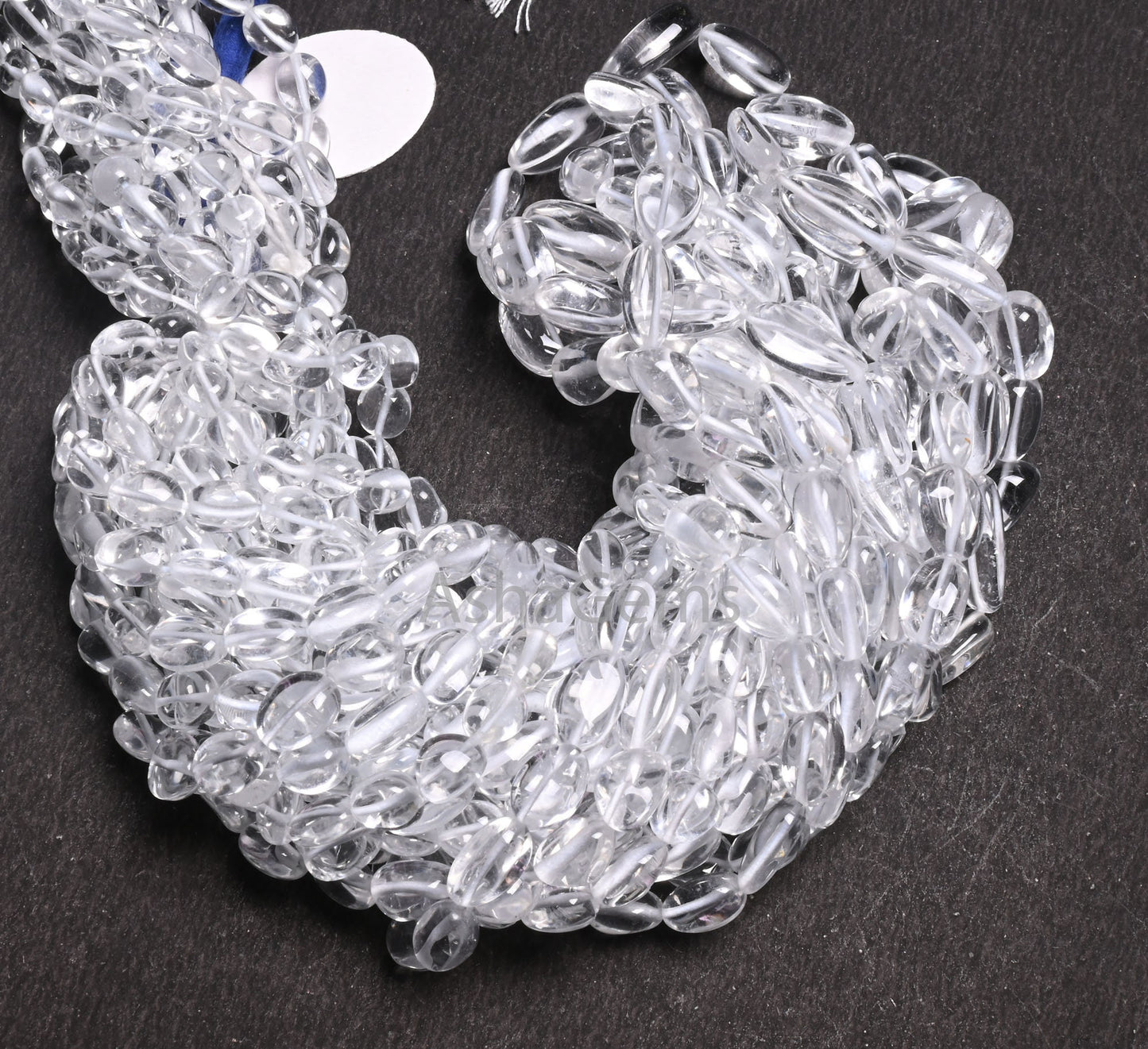 Natural Crystal Quartz Smooth nugget Beads, White Crystal beads AAA Clear Crystal Plain Handmade Tumble Gemstone Loose bead Necklace Jewelry